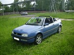 Fotka - VW Golf III Cabrio 1.8 i rok 1994 modr metallza - Fotografie . 4